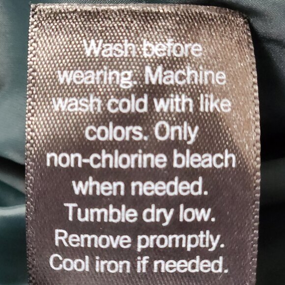 FLX Dark Green Puffer Jacket Cinchable Waist High Neck Zip and Snap Size… - Picture 11 of 16